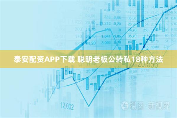 泰安配资APP下载 聪明老板公转私18种方法