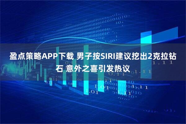 盈点策略APP下载 男子按SIRI建议挖出2克拉钻石 意外之喜引发热议